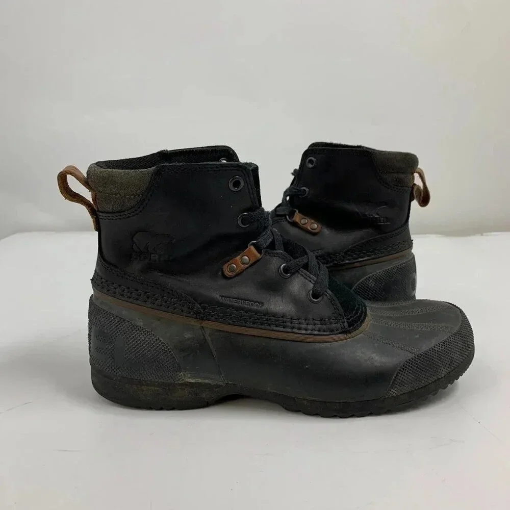 Sorel Men's Ankeny Leather Rubber Waterproof ‎ NM2101-010 Lace Up Boot Size 9